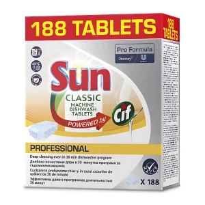 Detergent concentrat pentru masina de spalat vase, 188 tablete, Sun