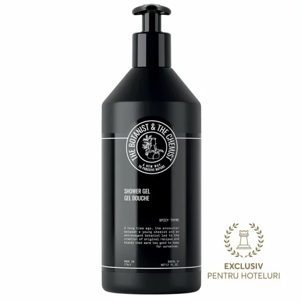 Gel de dus hotelier, 500 ml, Spicy Thyme, The Botanist &amp; The Chemist