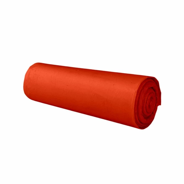 Saci menajeri 120 L, 10 bucati/rola, rosii