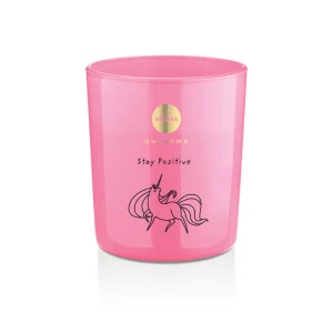 Lumanare parfumata Bubblegum, 140 g, Stay Positive, Aroma Home