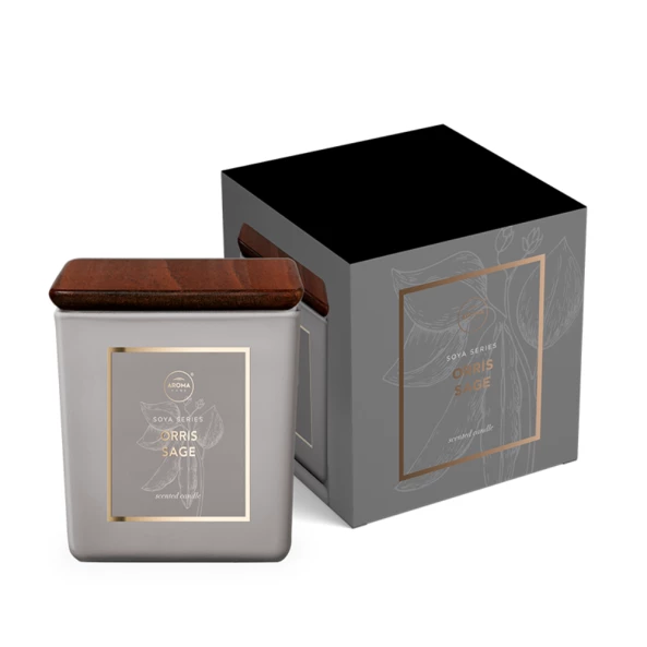 Lumanare parfumata Orris&amp;Sage, 155 g, Premium, Aroma Home
