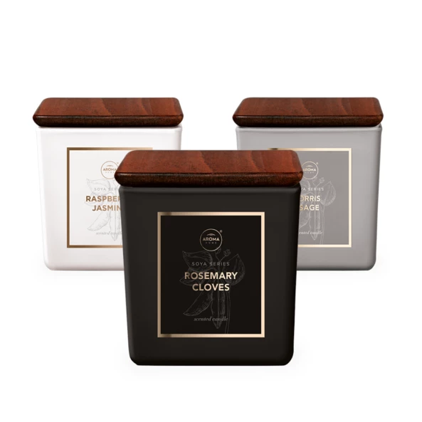 Lumanare parfumata Raspberry&amp;Jasmine, 155 g, Premium, Aroma Home