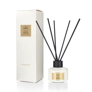 Odorizant cu betisoare Cotton Vanilla, 50 ml, Elegance, Aroma Home
