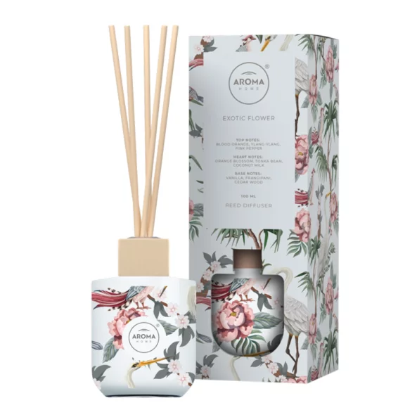 Odorizant cu betisoare Exotic Flowers, 100 ml, Wild, Aroma Home