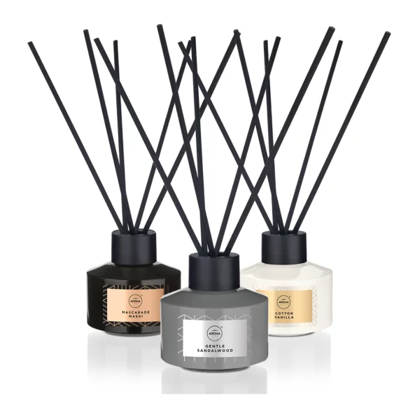 Odorizant cu betisoare Gentle Sandalwood, 50 ml, Elegance, Aroma Home