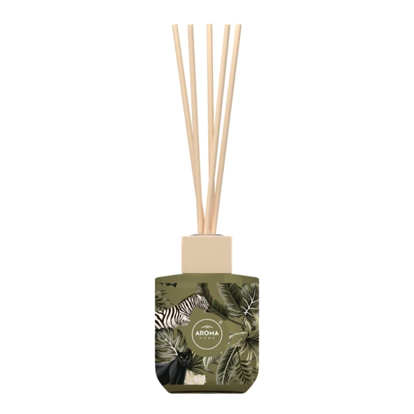 Odorizant cu betisoare Jungle, 100 ml, Wild, Aroma Home