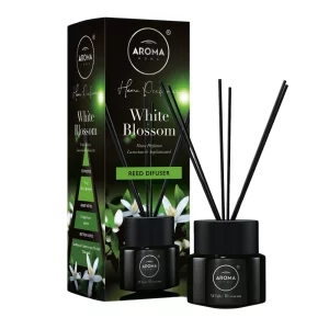 Odorizant cu betisoare White Blossom, 100 ml, Black Series, Aroma Home
