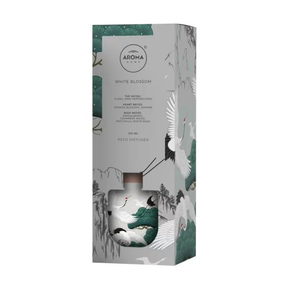 Odorizant cu betisoare White Blossom, 100 ml, Wild, Aroma Home