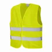 Vesta semnalizare reflectorizanta, inalta vizibilitate, galben neon, Marimea L