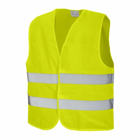 Vesta semnalizare reflectorizanta, inalta vizibilitate, galben neon, Marimea L