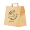 Pungi hartie Bio Bag, inscriptionate, 32X18X30, 50 bucati/set