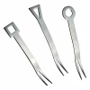 Set 6 furculite aperitiv inox, finisaj oglinda, 1.5 mm, colectia Geometrico, Salvinelli
