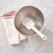 Spatula dreptunghiulara, poliamida cu fibra de sticla, culoare alba, lungime 280mm