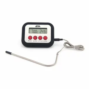 Termometru digital profesional pentru cuptor, sonda din inox 18/10, lungime sonda 120mm