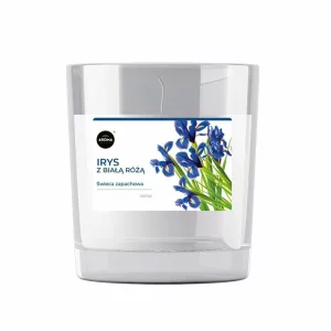 Lumanare parfumata, Iris si Trandafir alb, 115 g, Aroma