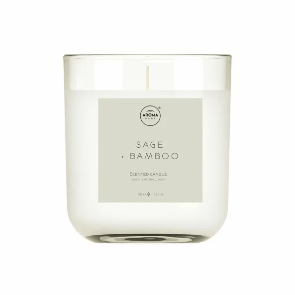 Lumanare parfumata, Salvie si Bambus, 150 g, Simplicity, Aroma