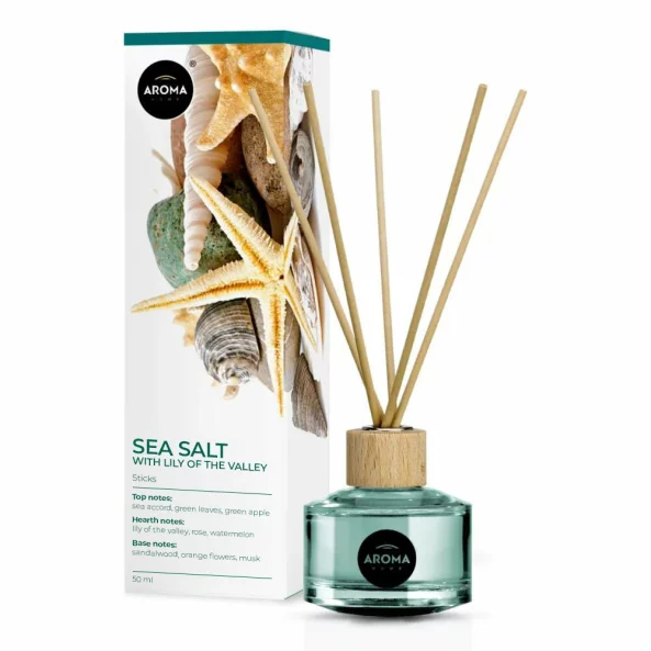Odorizant cu betisoare, Lacramioare si Sare de mare, 50 ml, Aroma