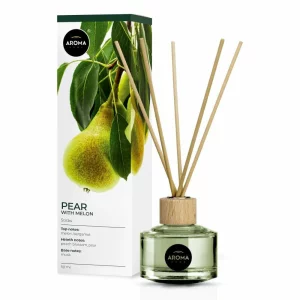 Odorizant cu betisoare, Pepene galben si Para, 50 ml, Aroma