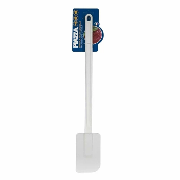 Spatula dreptunghiulara, maner din poliamida si fibra de sticla, lungime 450 mm, alba