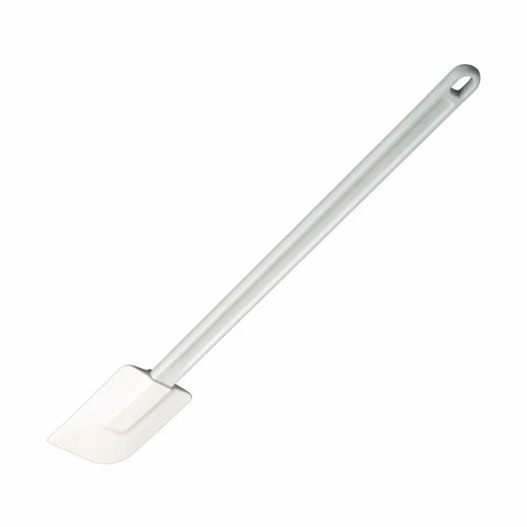 Spatula dreptunghiulara, maner din poliamida si fibra de sticla, lungime 450 mm, alba