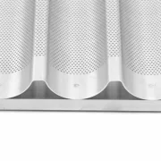 Tava profesionala perforata pentru baghete, aluminiu, 400x600 mm
