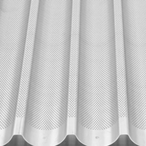 Tava profesionala perforata pentru baghete, aluminiu, 400x600 mm