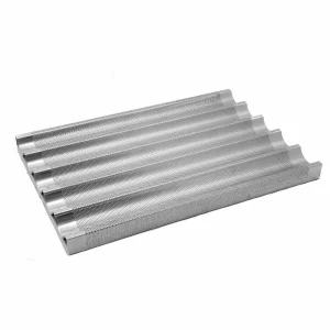 Tava profesionala perforata pentru baghete, aluminiu, 400x600 mm