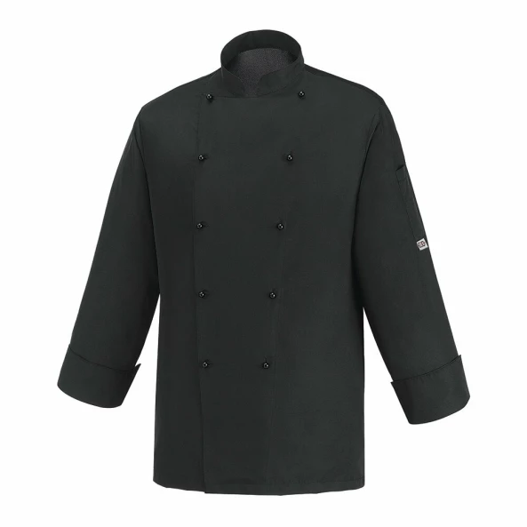 Tunica bucatar cu maneca lunga, marime M, neagra, EGO CHEF