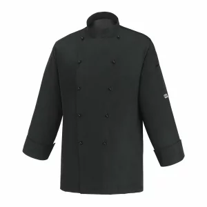 Tunica bucatar cu maneca lunga, marime XL, neagra, EGO CHEF