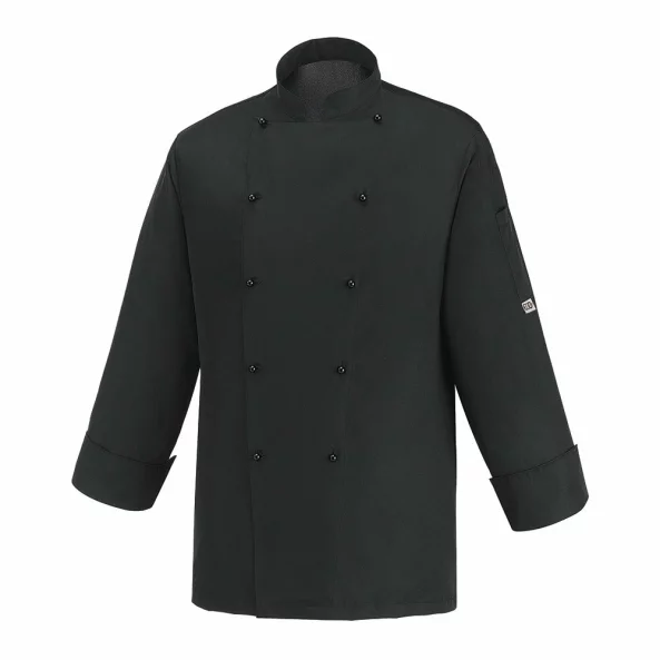 Tunica bucatar cu maneca lunga, marime XL, neagra, EGO CHEF