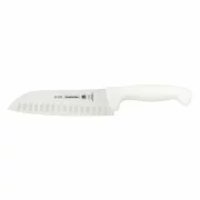 Cutit santoku, lama inox 177mm, maner polipropilena Microban alb