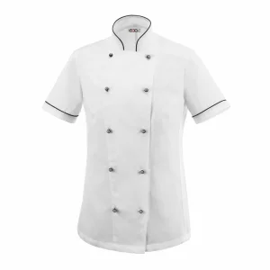 Tunica bucatar cu maneca scurta pentru femei, marime XL, alba, EGO CHEF