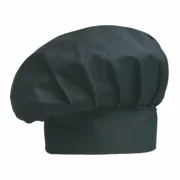 Boneta bucatar, 35% bumbac / 65% poliester, culoare neagra, model Big Hat