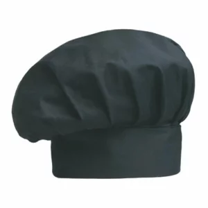 Boneta bucatar, 35% bumbac / 65% poliester, culoare neagra, model Big Hat