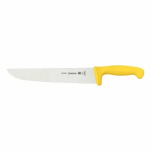 Cutit pentru carne profesional, lama inox 254mm, maner Microban galben, Profissional Master, Tramontina