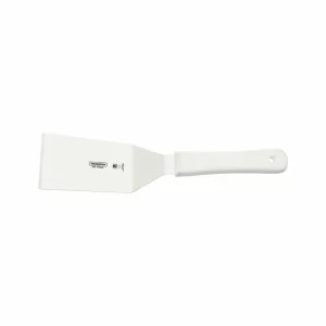 Spatula dreptunghiulara profesionala, lama inox 127x63mm, maner Microban alb, Profissional Master, Tramontina