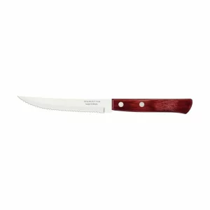 Cutit pentru friptura, lama inox 127mm, maner lemn tratat rosu, Polywood, Tramontina