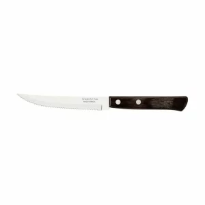 Cutit pentru friptura, lama inox 127mm, maner lemn tratat maro, Polywood, Tramontina