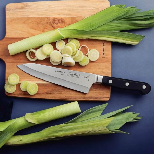 Cutit bucatar profesional, lama inox 177mm, maner ranforsat negru, Century, Tramontina