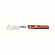 Furculita inox, lungime totala 190mm, maner lemn tratat rosu, Polywood, Tramontina