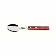 Lingura baza inox, lungime totala 190mm, maner lemn tratat rosu, Polywood, Tramontina