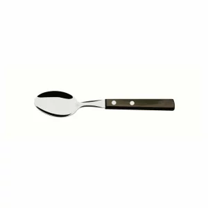Lingurita inox, lungime totala 151mm, maner lemn tratat maro, Polywood, Tramontina
