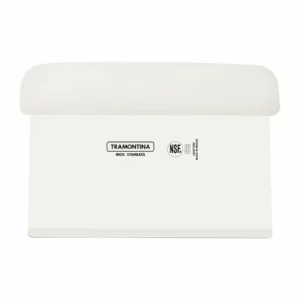 Racleta profesionala, lama inox 100x152 mm, maner Microban alb, Profissional Master, Tramontina