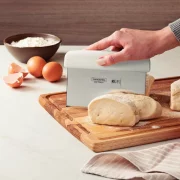 Racleta profesionala, lama inox 100x152 mm, maner Microban alb, Profissional Master, Tramontina