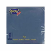 Set servetele de masa, albastru inchis blue, 2 straturi, 33x33 cm, 50 bucati/pachet
