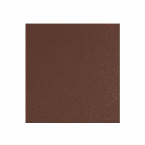 Set servetele de masa, maro, 2 straturi, 33x33 cm, 50 bucati/pachet