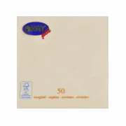 Set servetele de masa, crem panna, 2 straturi, 33x33 cm, 50 bucati/pachet