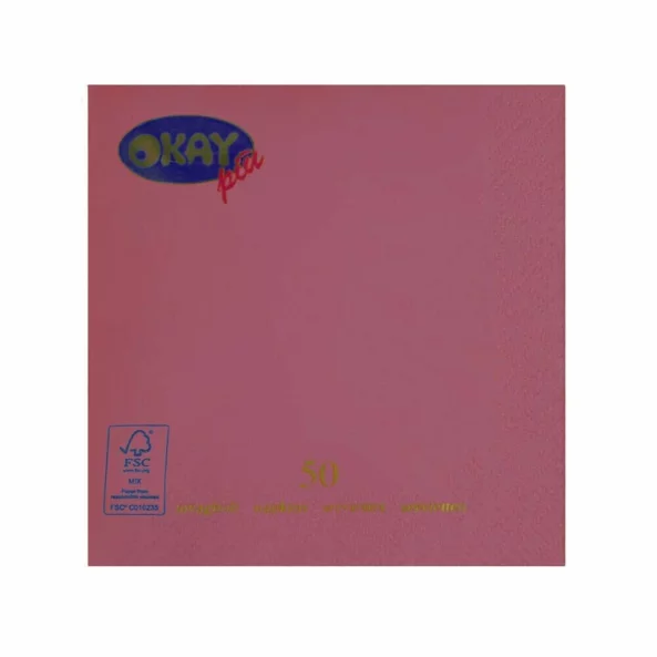 Set servetele de masa, lila inchis purple, 2 straturi, 33x33 cm, 50 bucati/pachet
