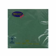 Set servetele de masa, verde inchis foresta, 2 straturi, 33x33 cm, 50 bucati/pachet