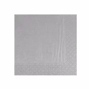 Set servetele de masa, argintii argento, 2 straturi, 33x33 cm, 50 bucati/pachet